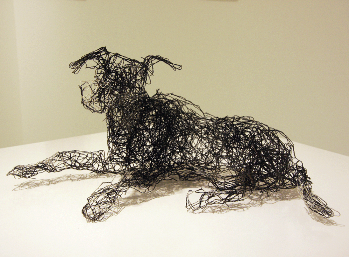 Caterina Marinelli - Cane di rete dipinta, cm 25 x40 x40